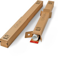 ColomPac Firkantet paprør justerbar 604x115x115mm brun, del 2