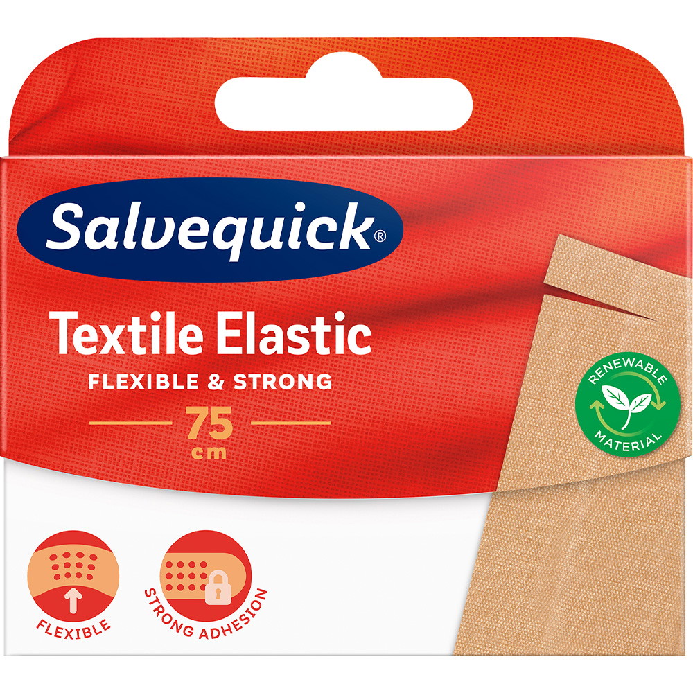 Salvequick tekstil plaster 75cm