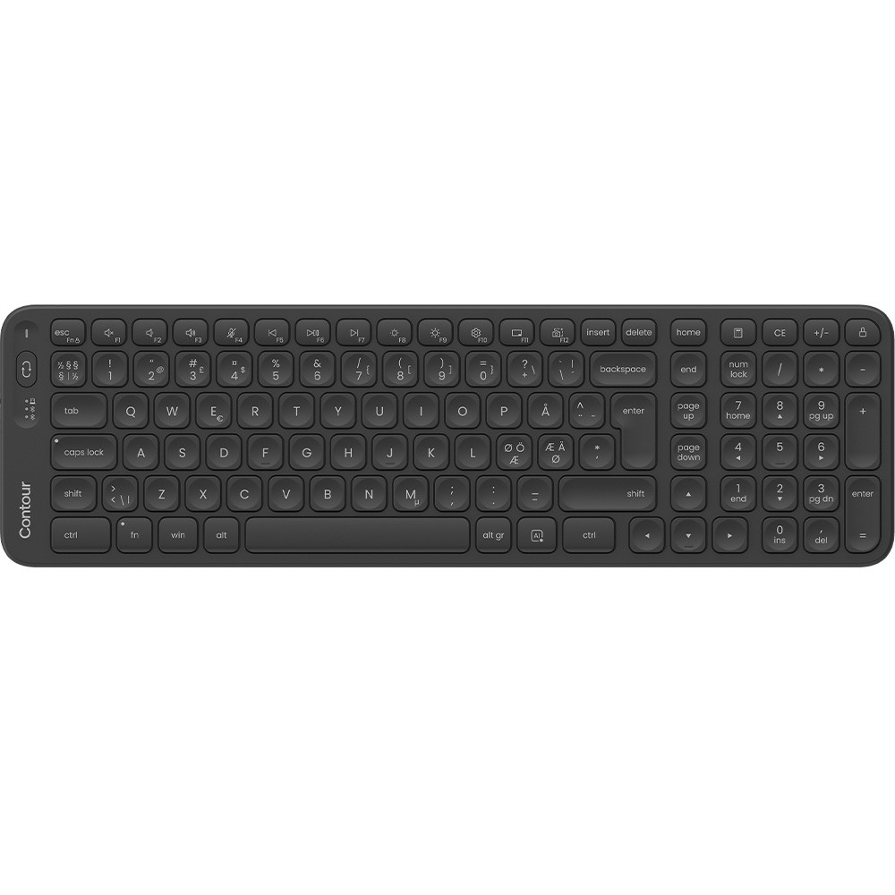 Contour Balance mid-size trådløs tastatur 