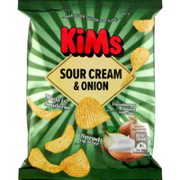 Kims Sour Cream & Onion chips minipose 25g