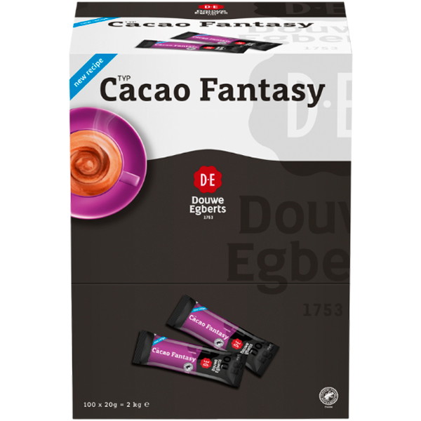 D.E Cacao Fantasy kakaopulver 14% 20g 100 breve