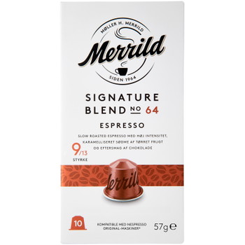 Merrild Blend 64 espresso kaffekapsler 10 stk.