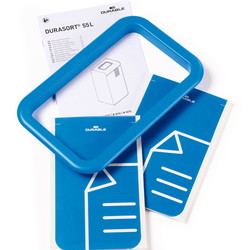 Durable DURASORT affaldsspand t/papir 55L blå
