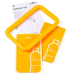 Durable DURASORT affaldsspand t/plast 55L gul
