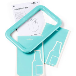 Durable DURASORT affaldsspand t/glas 55L lysegrøn