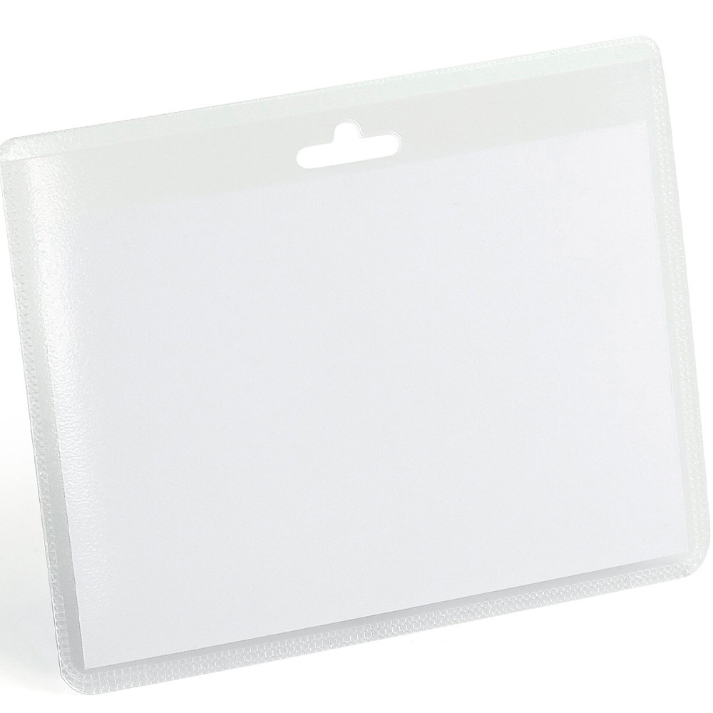 Durable navneskilt m/eurohul transparent 60x90mm