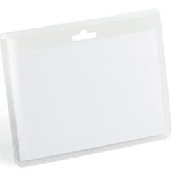 Durable navneskilt m/eurohul transparent 60x90mm