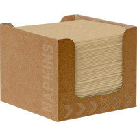 Duni Dunisoft Bio servietter 1 Lag i dispenser 20x20cm brun