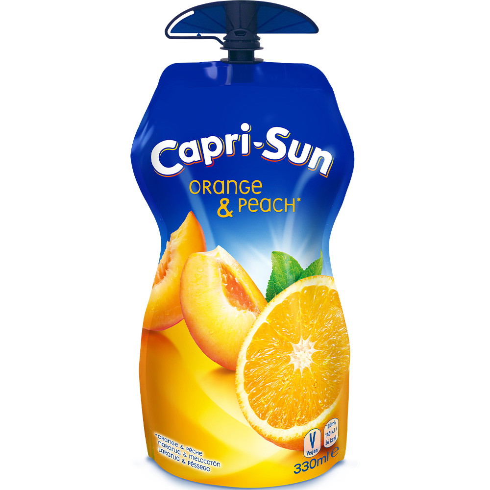 15 x Capri-Sun frugtdrik Appelsin-Fersken 330ml