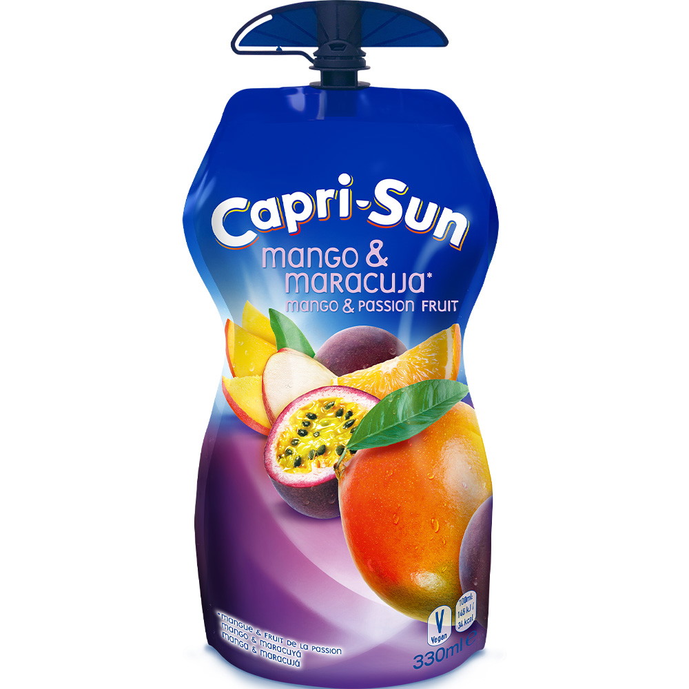 15 x Capri-Sun frugtdrik Mango-Passionsfrugt 330ml