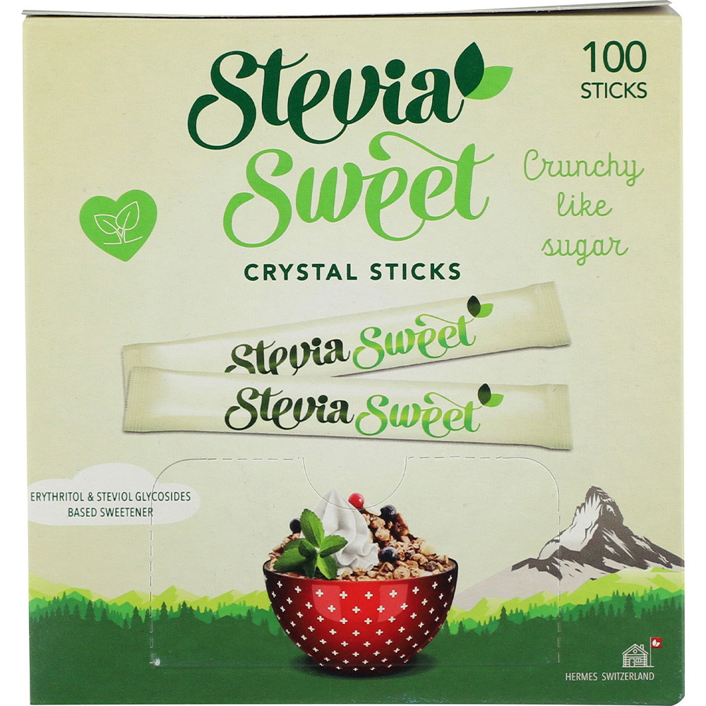 6 x Stevia Sweet sødemiddel 1,5g pr stk 100stk