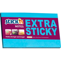 Stick'n Extra Sticky notes 76x127mm 90ark neon blå