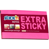 Stick'n Extra Sticky notes 76x127mm 90ark neon rød