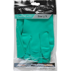Worksafe 50-450 kemihandsker str.12 grøn