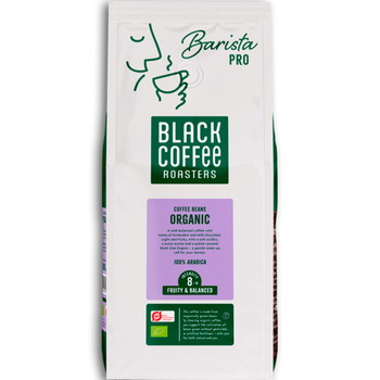 Black Coffee PRO Organic kaffe hele bønner DK-ØKO-100 1000g