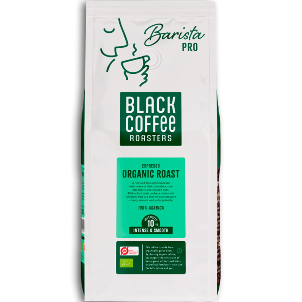 6 x Black Coffee PRO Roast espressobønner 1kg