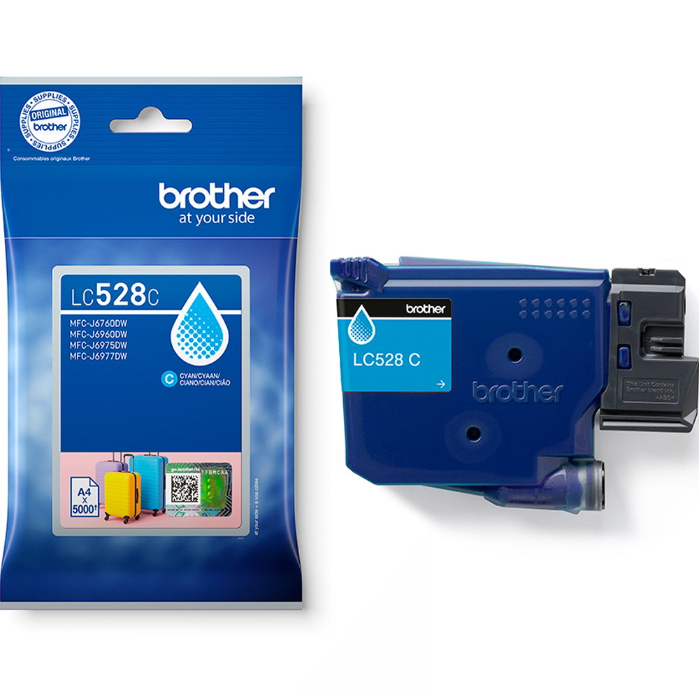 Brother LC528C Cyan blækpatron 5000ark
