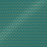 Gavepapir Mønster 160mx57cm guld/grøn