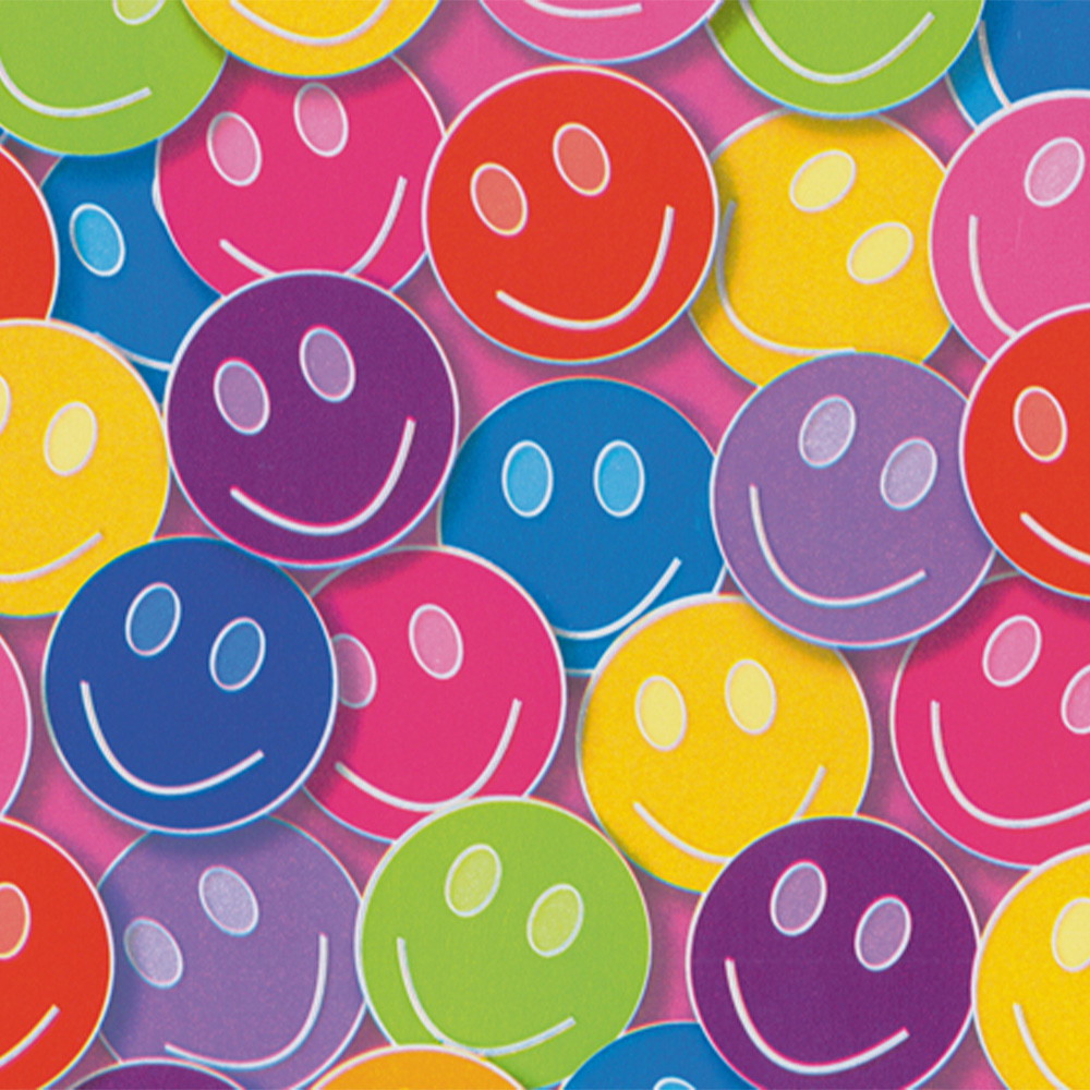 Gavepapir Smiley 160mx57cm flerfarvet