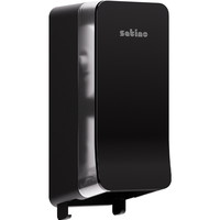 Satino Twin Roll toiletpapir dispenser sort