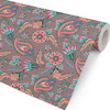 Gavepapir Paisley 154mx57cm brun