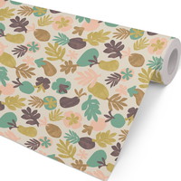 Gavepapir Frugter 154mx57cm coated flerfarvet