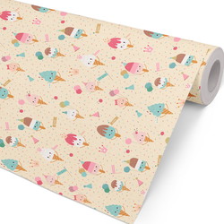 Gavepapir Ice Cream Party 154mx57cm flerfarvet