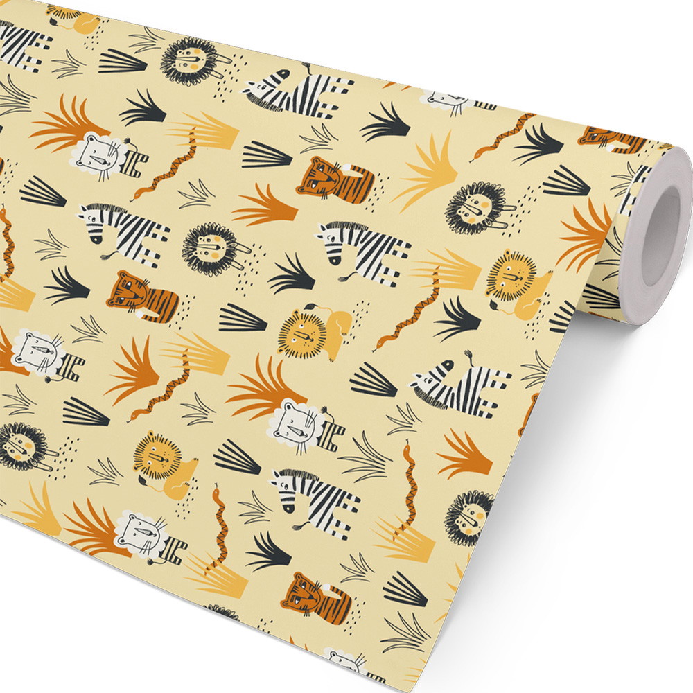 Gavepapir Savannen 154mx57cm flerfarvet