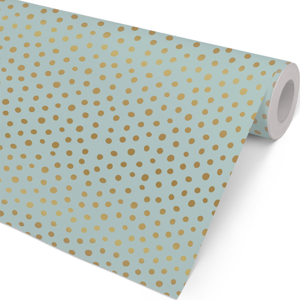 Gavepapir Prikker 154mx57cm grøn