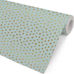 Gavepapir Prikker 154mx57cm grøn