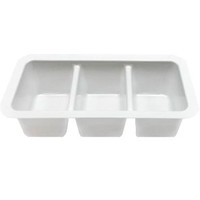 Dressingbæger 3-rum 100x50x25mm 500stk hvid 