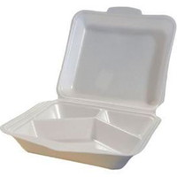 Termobakke 3-rum 210x245x72mm XPS hvid