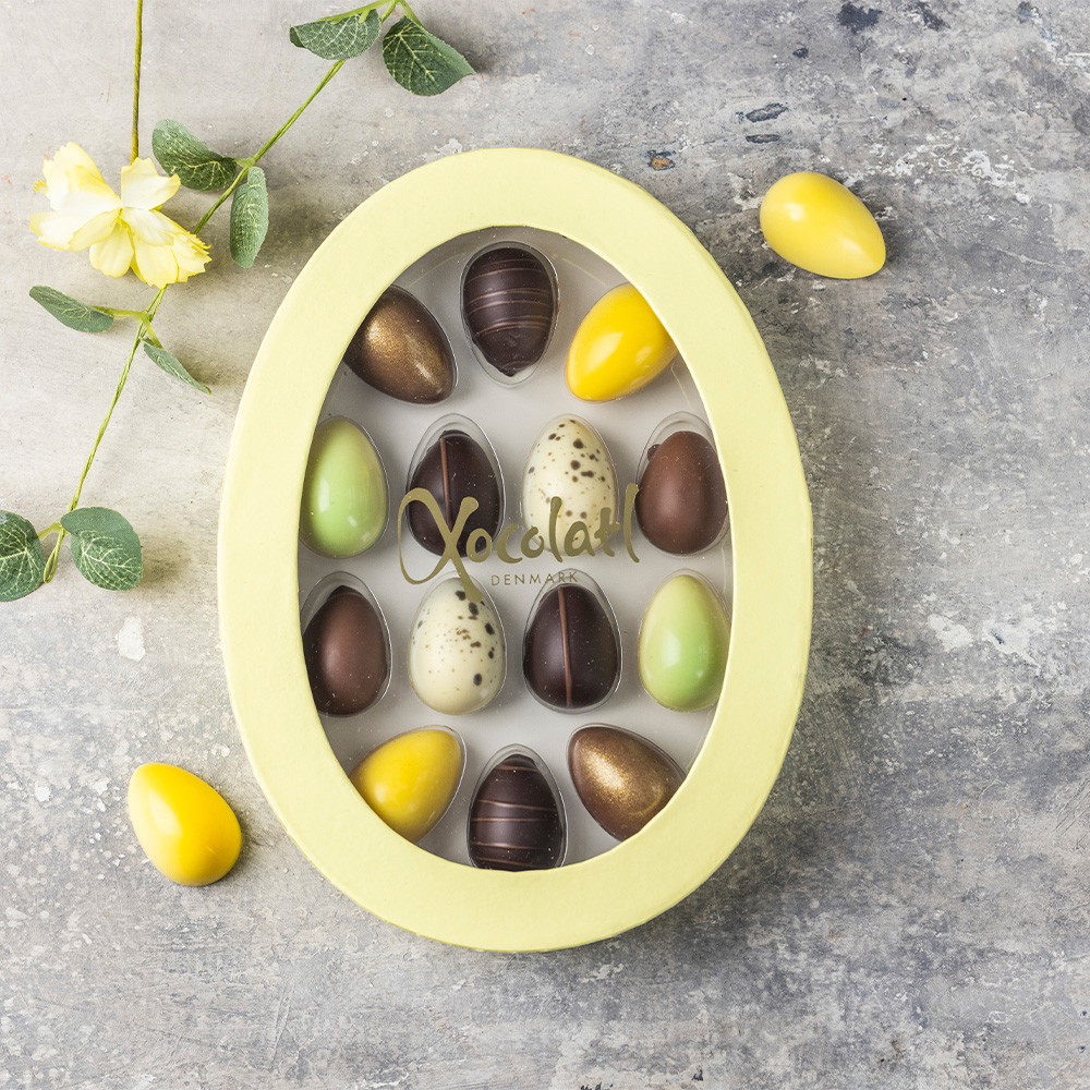 Xocolatl Eggcellent gaveæske med 14 fyldte chokolader 120g