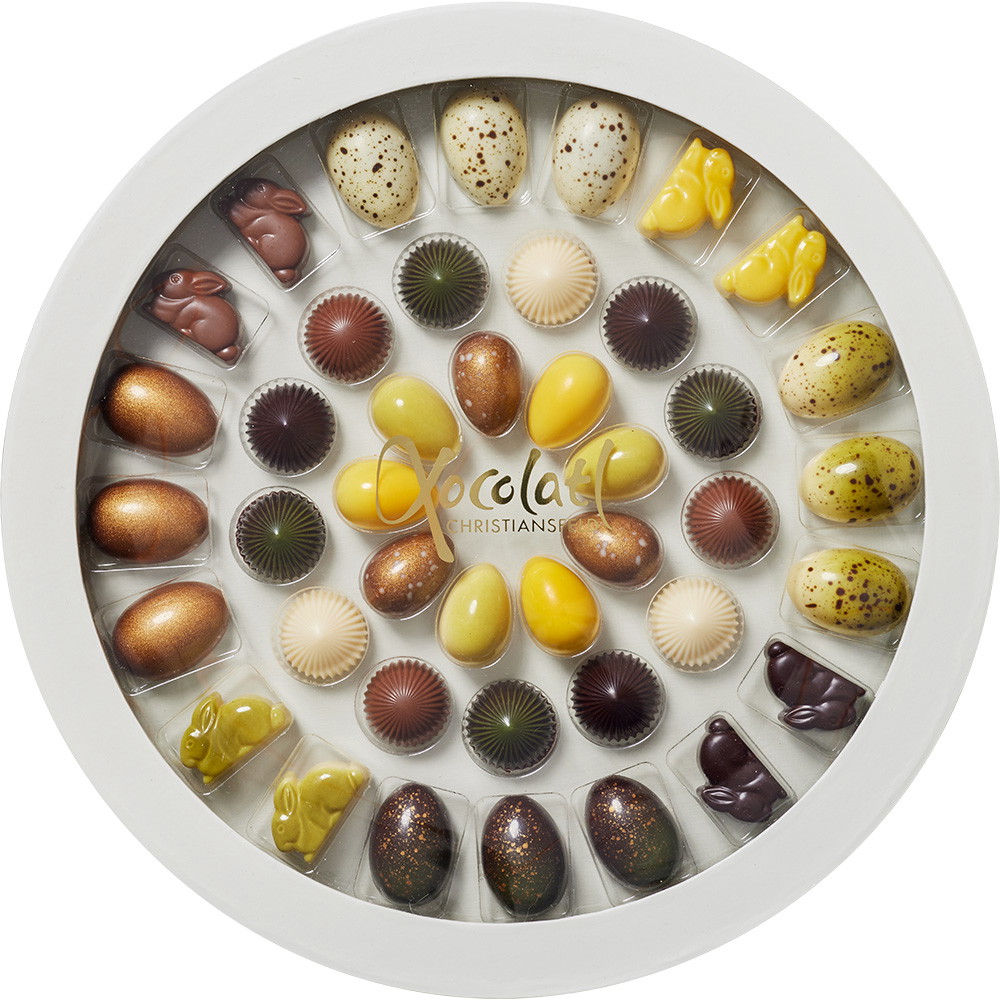 Xocolatl Easter Prestige gaveæske med 42 fyldte chokolader 400g