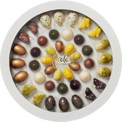 Xocolatl Easter Prestige gaveæske med 42 fyldte chokolader 400g