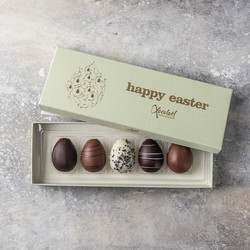 Xocolatl Golden æske med 5 marcipanæg 60g