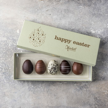 Xocolatl Golden æske med 5 marcipanæg 60g