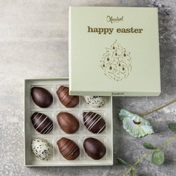 Xocolatl Golden æske med 9 marcipanæg 100g