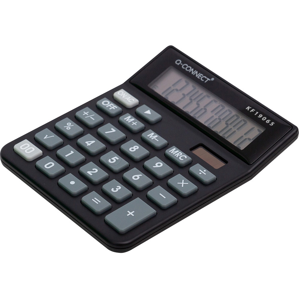 Q-connect Medium bordregner 12 cifret display