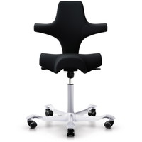 Håg Capisco kontorstol 8106 sølv stel 265mm sort stof