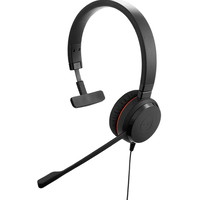 Jabra Evolve 20 headset USBC/A MS Mono sort