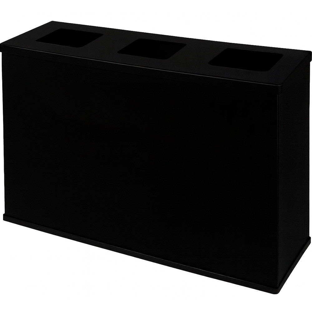 Eco sorteringsstation med sækkeholdere 3x60L sort