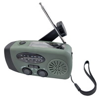 United FM nødradio m. powerbank, grøn