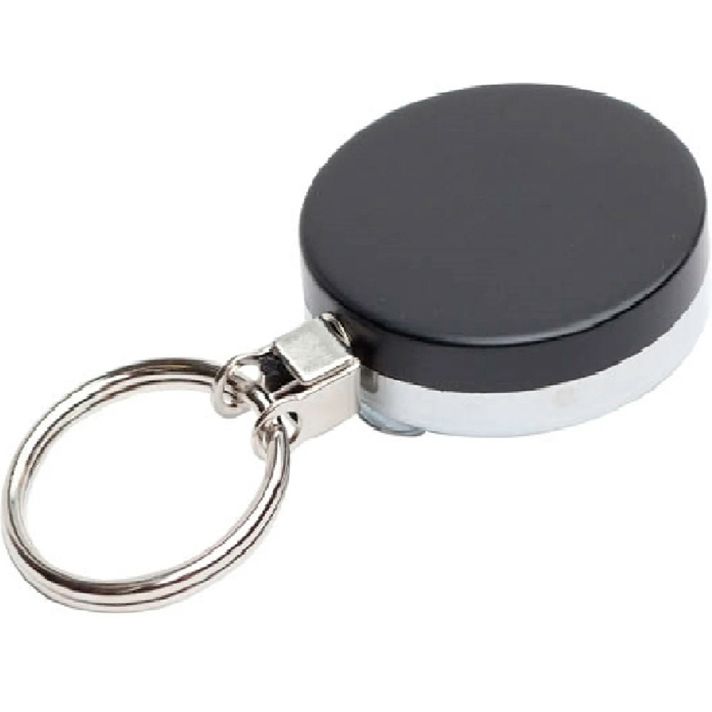 5 x CardKeep Yo-yo ID-nøgle holder med wire sort/sølv
