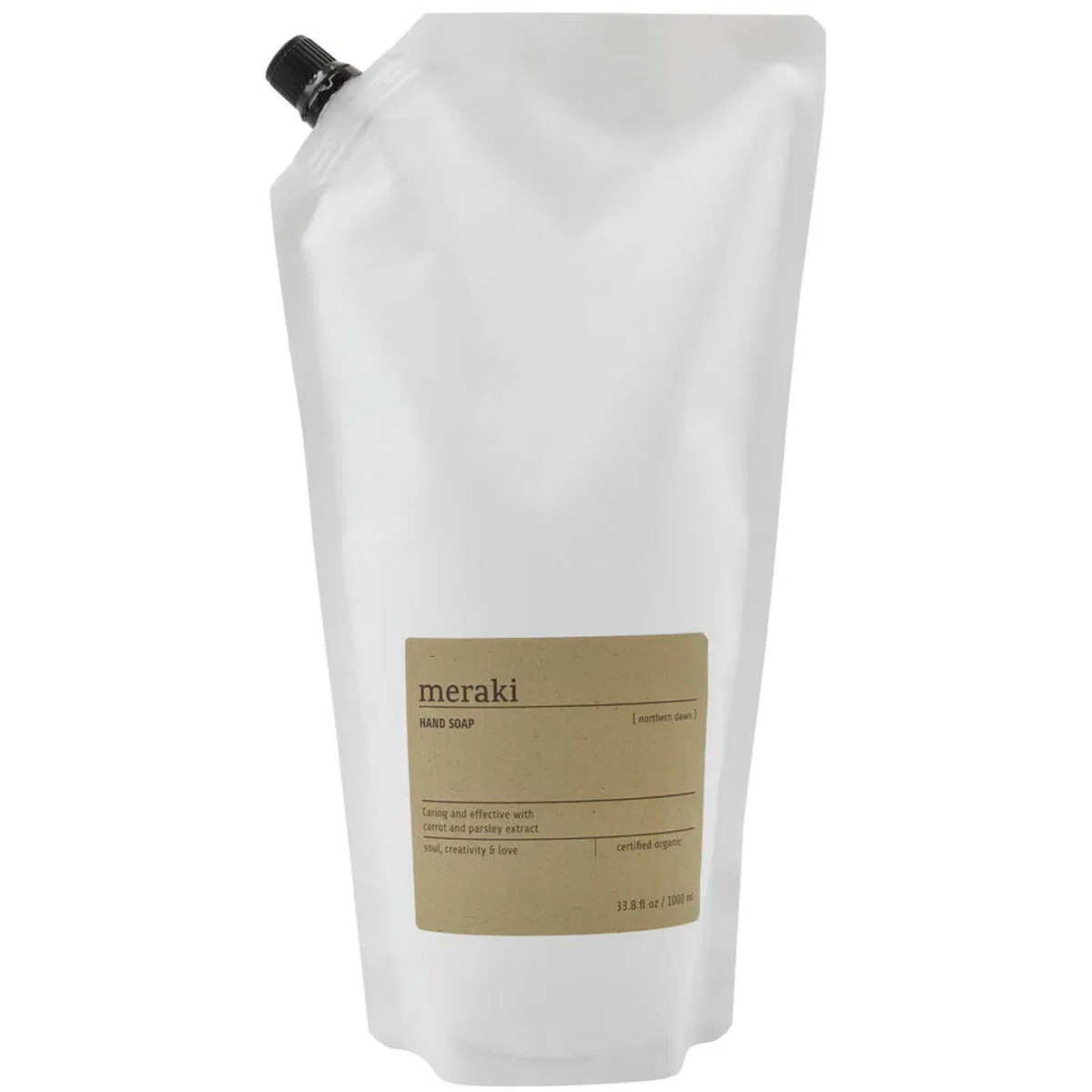 Meraki Northern Dawn håndsæbe refill Ecocert Ps 1000ml