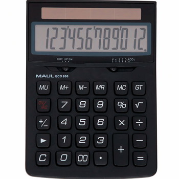 MAUL Eco 850 lommeregner 12-cifret LCD-skærm sort