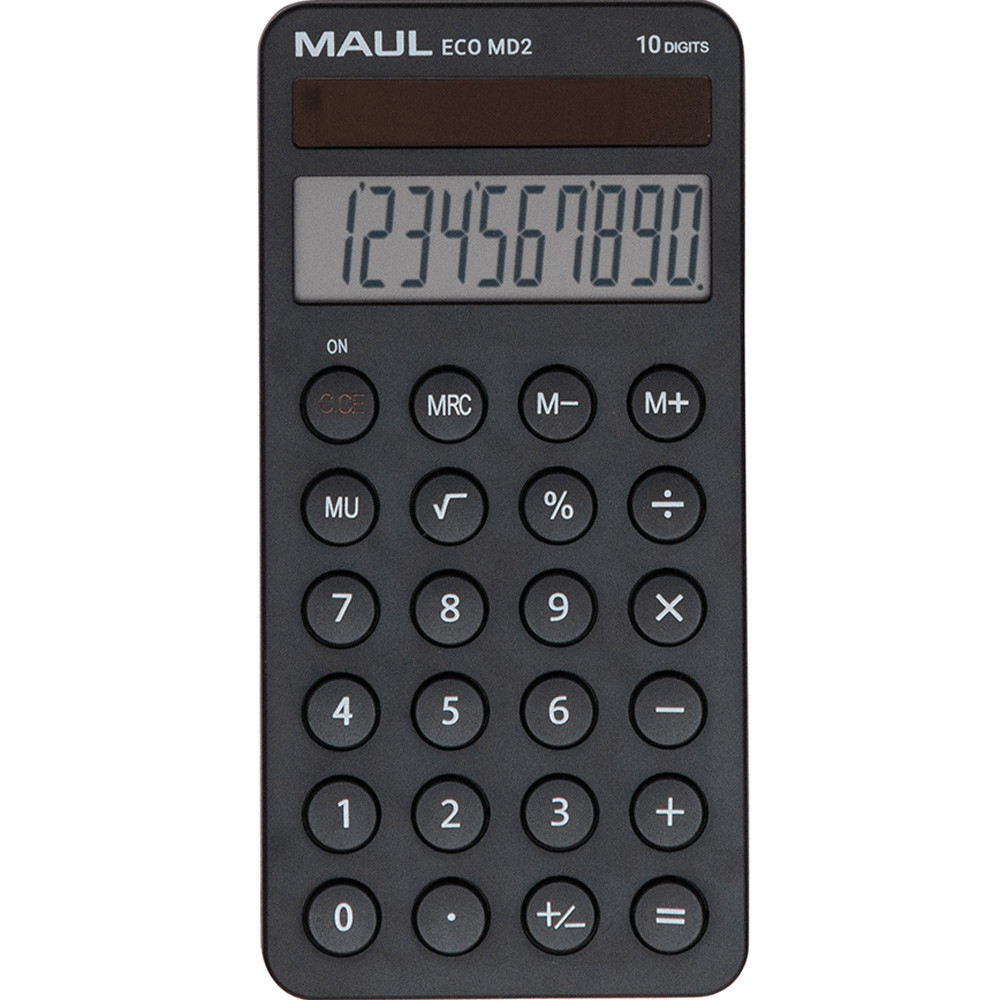 MAUL Eco MD2 lommeregner 10-ciftet LCD-skærm sort