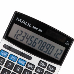 MAUL MBU 700 lommeregner 12-cifret LCD-skærm sort