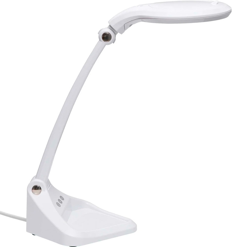 MAUL Iris LED forstørrelses lamp med fod dæmpbar hvid