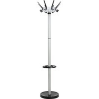 MAUL Caligo stumtjener med paraplyholder 175,2cm sølv
